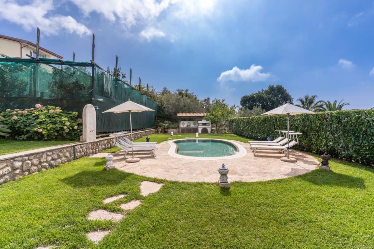Villa Mimosa Rustic Elegance Views & Pool Massa Lubrense Exterior foto