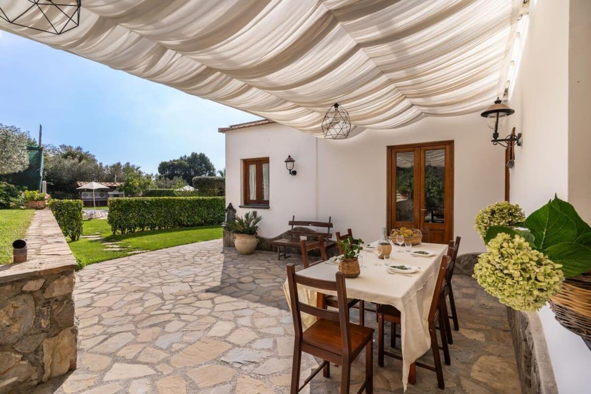 Villa Mimosa Rustic Elegance Views & Pool Massa Lubrense Exterior foto